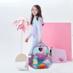 Pop It Mermaid Kids Backpack and Lunch Box Set - B - 02