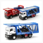 Car Transporter Truck Toy with Lights and Sound + Trolley - 02