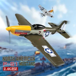 P51 Mustang RC Plane 2.4G 4CH 6 Axis 410MM Wingspan Foam - 02