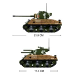 Sherman M4A3 76W Medium Tank Building Blocks