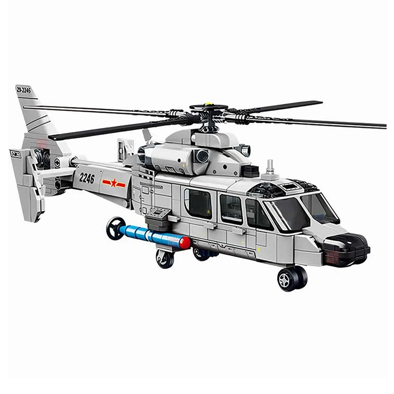 Z-9 Shipborne Helicopter Building Blocks Set